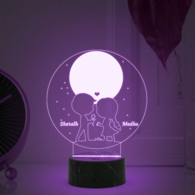 Customized Couple Night lamp With 16 Color Changing Light
